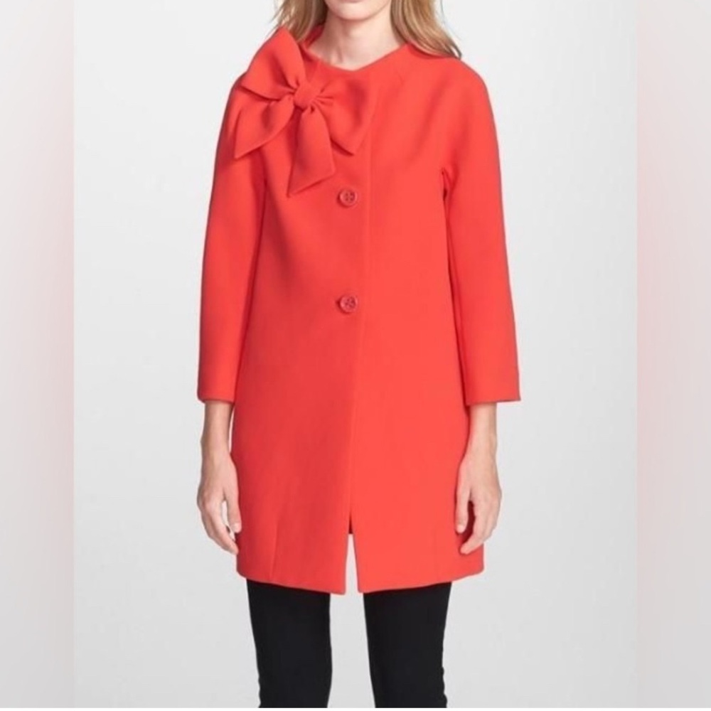 Kate Spade Dorothy Coat in Geranium - Picture 5 of 14